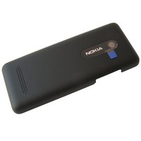 Akkukansi / Takakansi Nokia 206 Asha Dual SIM - musta