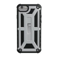 UAG Urban Armor Gear Monarch Premium kestävä suojakotelo iPhone 8 / 7 / 6 / 6S - Platinum Black