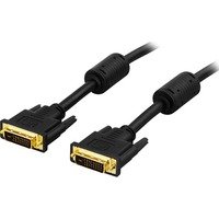 DELTACO DVI monitorikaapeli Dual Link DVI-D uros - uros 1m