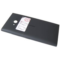 Akkukansi / Takakansi Nokia Lumia 730 / Lumia 735 - dark gray / musta