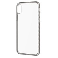 DEVIA Luxurious suojakotelo iPhone X läpinäkyvä / hopea