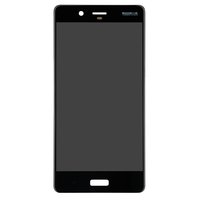 Nokia 8 Kosketuspaneeli + LCD näyttö - musta