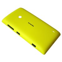 Akkukansi / Takakansi Nokia Lumia 520 - yellow