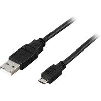 Micro USB Kaapeli 0 25m Musta