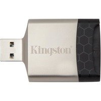 Kingston MobilLite G4 USB3.0 muistikortinlukija lukee seuraavia SD/SDHC/SDXC UHS-II microSD/SDHC/SDXC UHS-I hopea