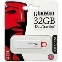 Kingston DataTraveler G4 USB 3.0 muisti 32GB valkoinen/punainen (DTIG4/32GB)