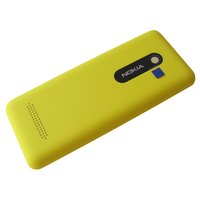 Akkukansi / Takakansi Nokia 206 Asha - yellow