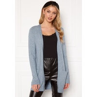 VILA Ril Open Knit Cardigan Ashley Blue