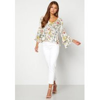 BUBBLEROOM Thea flounce top Floral