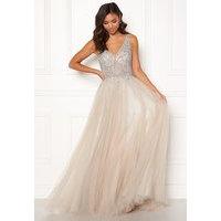 Christian Koehlert Sparkling Tulle Dream Dress Ghost Gray