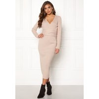 BUBBLEROOM Ines knitted dress Light beige