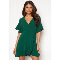 AX Paris Frill Sleeve Wrap Dress Teal S