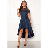 Chi Chi London Jayda High Low Dress Navy L