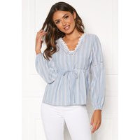 Happy Holly Sanna blouse Blue / Striped