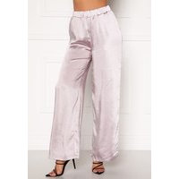 Dr. Denim Bell Trousers Silver Satin