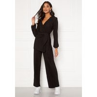 BUBBLEROOM Lola pleated trousers Black