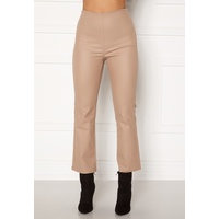 BUBBLEROOM Alicia coated kickflare trousers Nougat