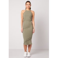 BUBBLEROOM Mary rib dress Green