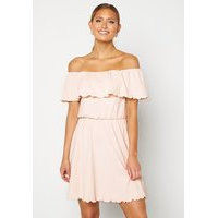 BUBBLEROOM Eliza offshoulder dress Cream