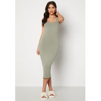 BUBBLEROOM Marina rib dress Light green