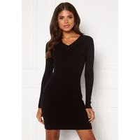 OBJECT Fae Thess L/S Rib Knit Dress Black