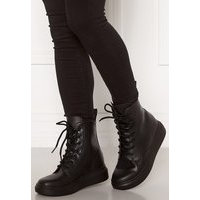 Svea Sneaker Leather Boots 900 Black