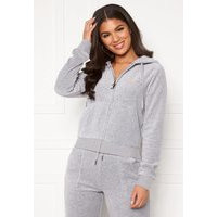 Juicy Couture Robertson Classic Velour Hoodie Light Grey Marl