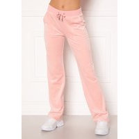 Juicy Couture Del Ray Classic Velour Pant Pale Pink
