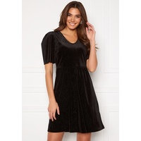 ICHI Rihanna Velvet Glitter Dress Black