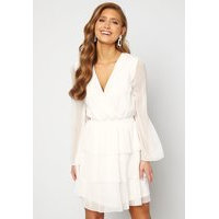 BUBBLEROOM Alina Frill Dress White