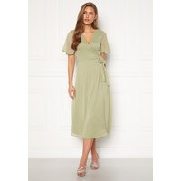 BUBBLEROOM Scarlette midi dotted dress Dusty green