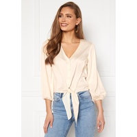 BUBBLEROOM Rory tie blouse Cream