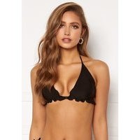 BUBBLEROOM Melissa ruffled bikini top Black