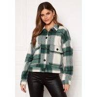 SELECTED FEMME Gia LS Overshirt Hunter Green Checks