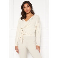 BUBBLEROOM Lykke wrap top Cream