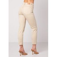 BUBBLEROOM Lana high waist jeans Beige