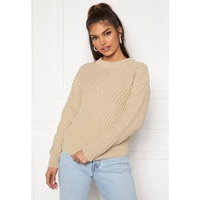 OBJECT Alexandra L/S Knit Pullover Sandshell