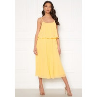 VILA Katelyn S/L Pleated Midi Dress Sunlight