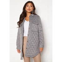 OBJECT Vera owen long quilt jacket Medium Grey Melange