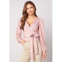 BUBBLEROOM Vilja wrap top Pink / Floral