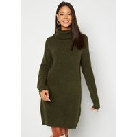 OBJECT Nonsia rib L/S rollneck dress Forest Night