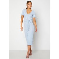 BUBBLEROOM Tyra button dress Light blue