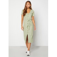 BUBBLEROOM Tyra button dress Dusty green