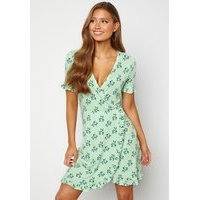 BUBBLEROOM Lissandra flounce dress Green / Floral