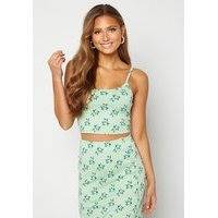 BUBBLEROOM Thelise singlet Green / Floral