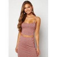 BUBBLEROOM Thelise singlet Dark dusty pink / Dotted