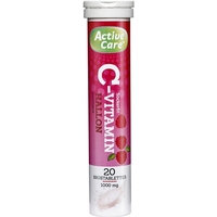 C-vitamin 20 tablettia Vadelma, Active Care