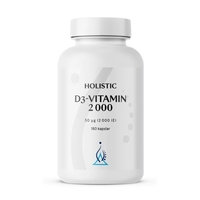 D3-vitamin 180 kapselia, Holistic