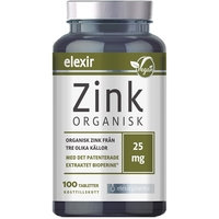 Zink organisk 100 tablettia, Elexir Pharma
