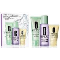 3-Step Skin Care Intro Set, Skin Type 2 180 ml, Clinique